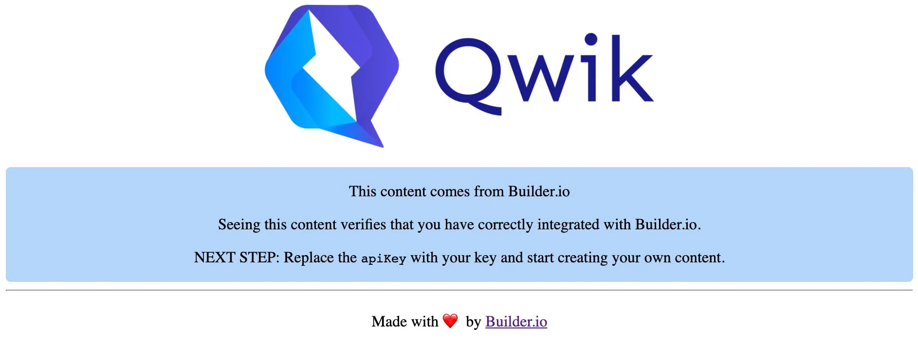 qwik builder app